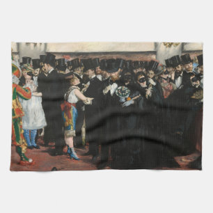 Edouard Manet - Masked Ball at the Opera Tea Towel