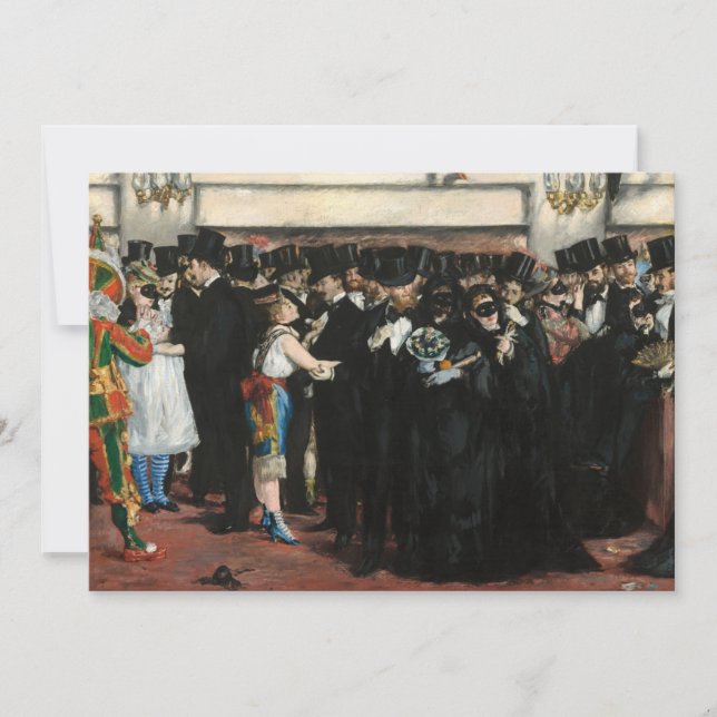 Edouard Manet - Masked Ball at the Opera Thank You Card (Front)