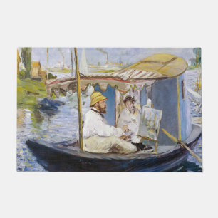 Edouard Manet - Monet in his Studio Boat Doormat