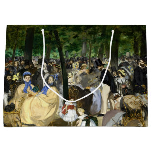 Edouard Manet - Music in the Tuileries Gardens Large Gift Bag