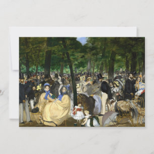 Edouard Manet - Music in the Tuileries Gardens Thank You Card
