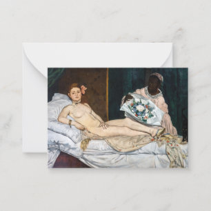 Edouard Manet - Olympia Card
