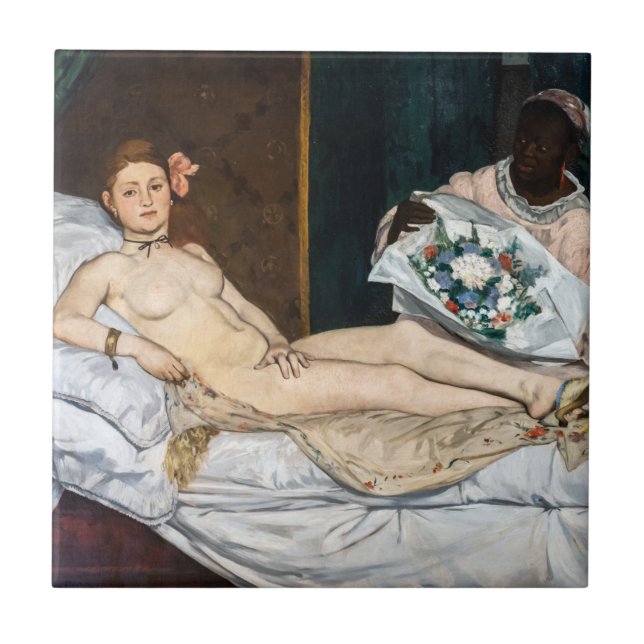 Edouard Manet - Olympia Ceramic Tile (Front)