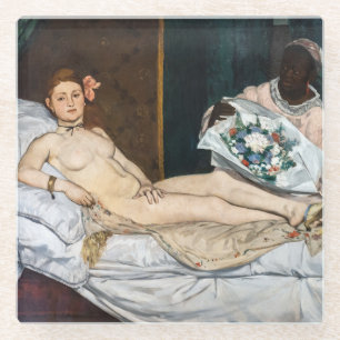 Edouard Manet - Olympia Glass Coaster