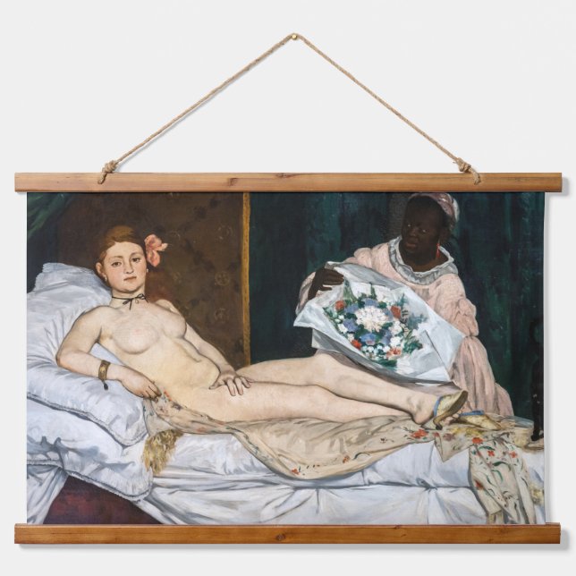 Edouard Manet - Olympia Hanging Tapestry (Front)