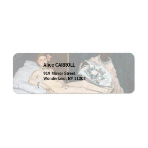 Edouard Manet - Olympia Return Address Label
