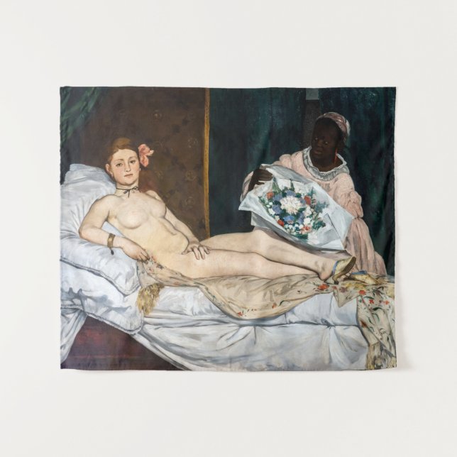 Edouard Manet - Olympia Tapestry (Front (Horizontal))