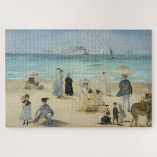 Edouard Manet - On the Beach, Boulogne-sur-Mer Jigsaw Puzzle