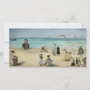 Edouard Manet - On the Beach, Boulogne-sur-Mer Thank You Card