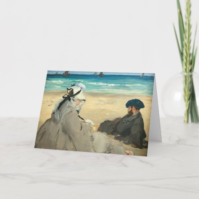 Edouard Manet - On the Beach Card (Front)