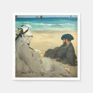 Edouard Manet - On the Beach Napkin