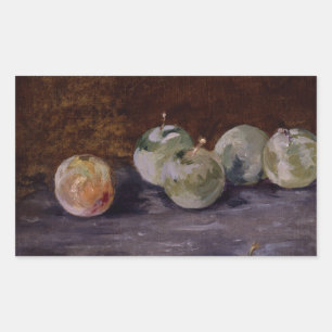 Edouard Manet - Plums Rectangular Sticker