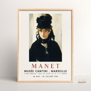 Édouard Manet Portrait Berthe Morisot Art Print 