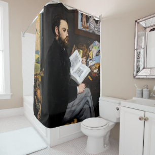Edouard Manet - Portrait of Emile Zola Shower Curtain