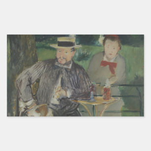 Edouard Manet - Portrait of Ernest Hoschedé Rectangular Sticker