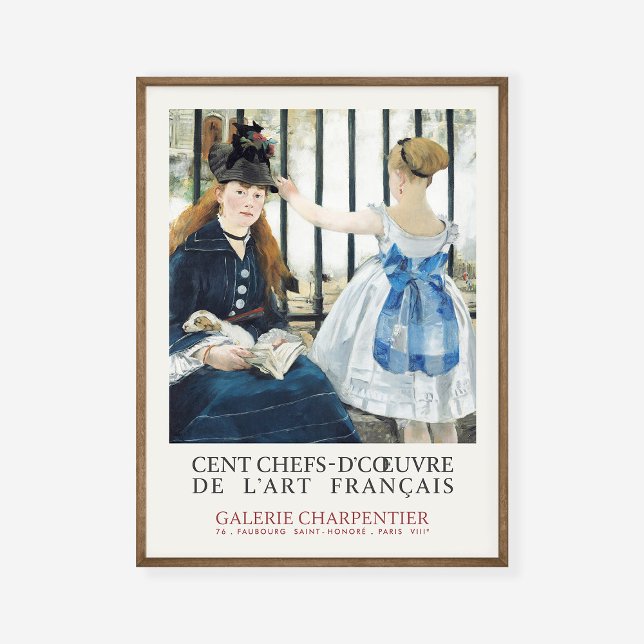 Edouard Manet Railway Gare Saint-Lazare Fine Art Poster (Creator Uploaded)
