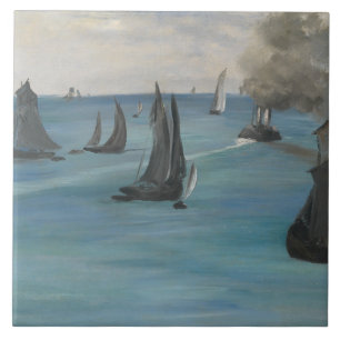 Edouard Manet - Sea View, Calm Weather Ceramic Tile