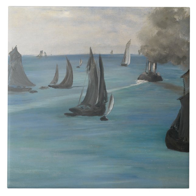 Edouard Manet - Sea View, Calm Weather Ceramic Tile (Front)