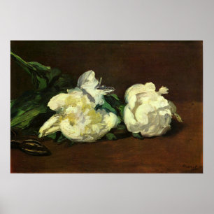 Edouard Manet - Still Life Vase with Peonies Poster