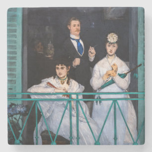 Edouard Manet - The Balcony / Le Balcon Stone Coaster