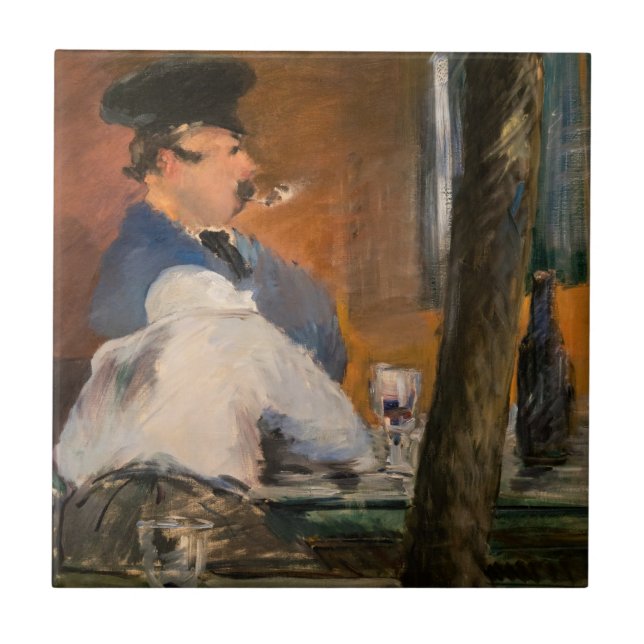 Edouard Manet - The Bar, Le Bouchon Ceramic Tile (Front)