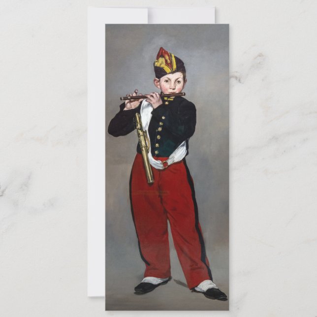 Edouard Manet - The Fifer / Young Flautist Invitation (Front)