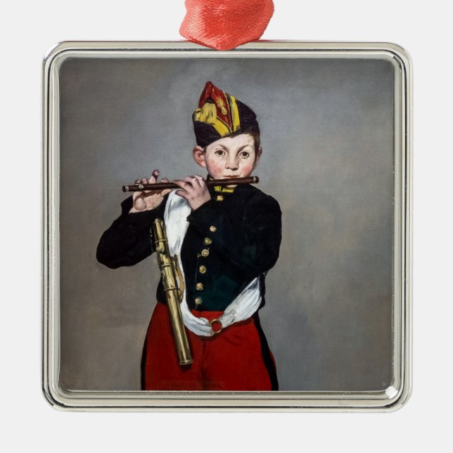 Edouard Manet - The Fifer / Young Flautist Metal Ornament (Front)