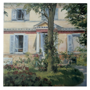 Edouard Manet - The House at Rueil Ceramic Tile