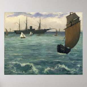 Edouard Manet   The Kearsarge at Boulogne Poster