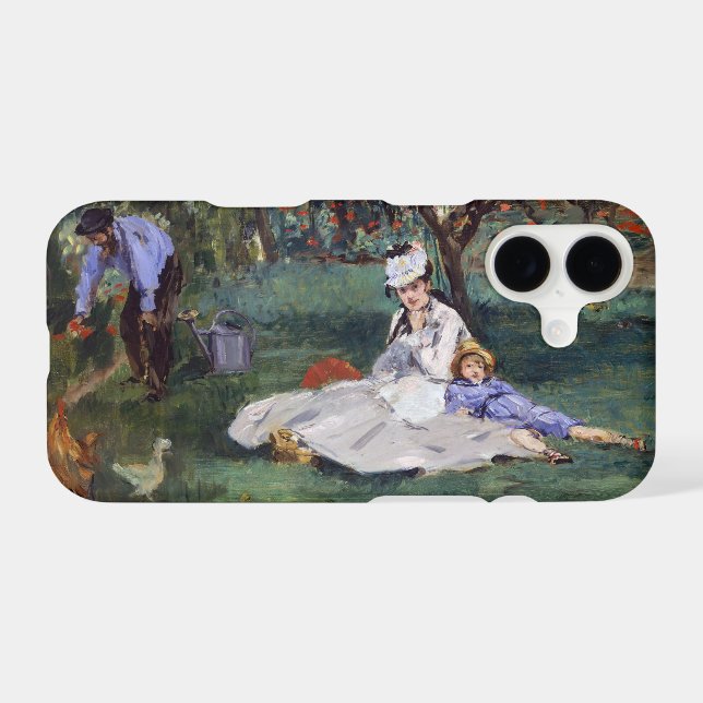 Edouard Manet - The Monet family in their garden (Back (Horizontal))