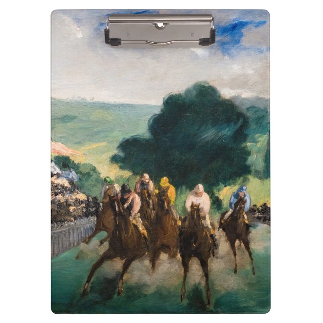 Edouard Manet - The Races at Longchamp Clipboard (Front)