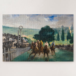 Edouard Manet - The Races at Longchamp Jigsaw Puzzle