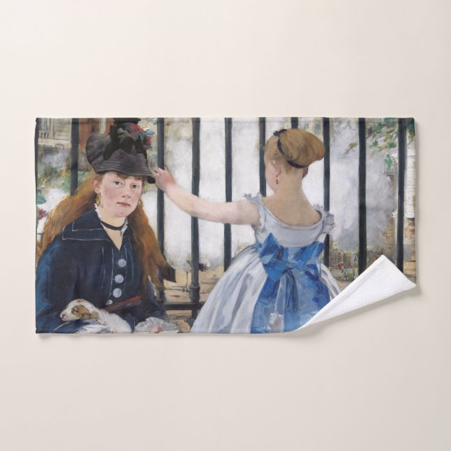 Edouard Manet - The Railway Bath Towel Set (Hand Towel)