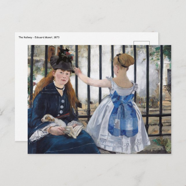 Edouard Manet - The Railway Postcard (Front/Back)