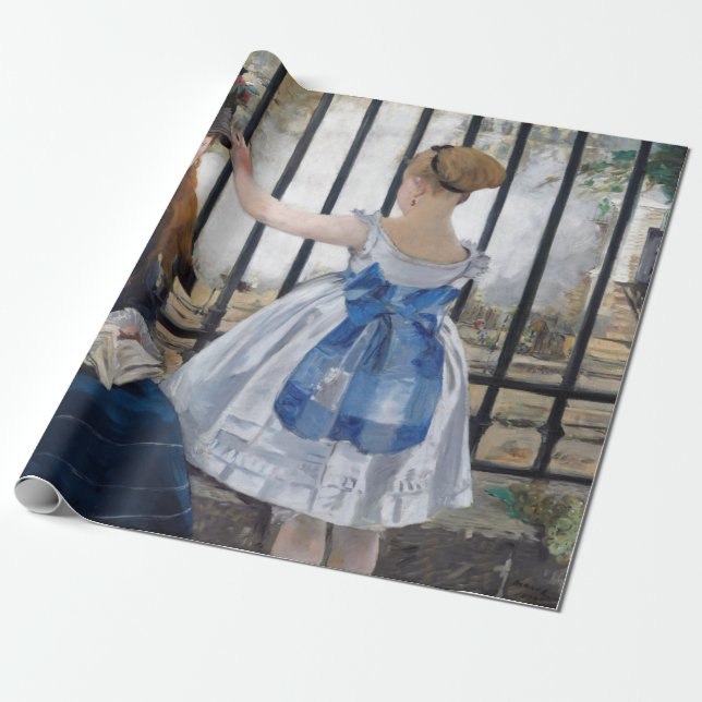 Edouard Manet - The Railway Wrapping Paper (Unrolled)