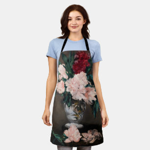Edouard Manet - Vase of Peonies on  Small Pedestal Apron