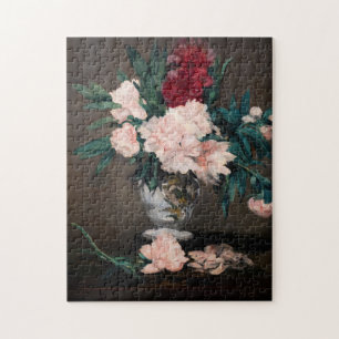Edouard Manet - Vase of Peonies on  Small Pedestal Jigsaw Puzzle