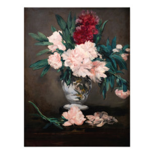 Edouard Manet - Vase of Peonies on  Small Pedestal Photo Print