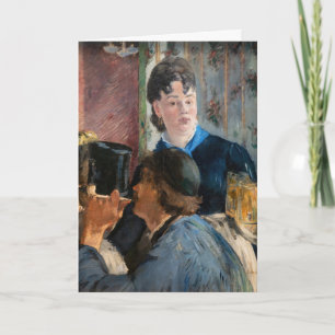 Edouard Manet - Waitress Serving Beer Card