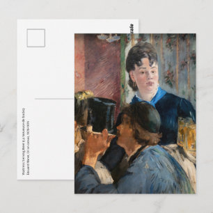 Edouard Manet - Waitress Serving Beer Postcard