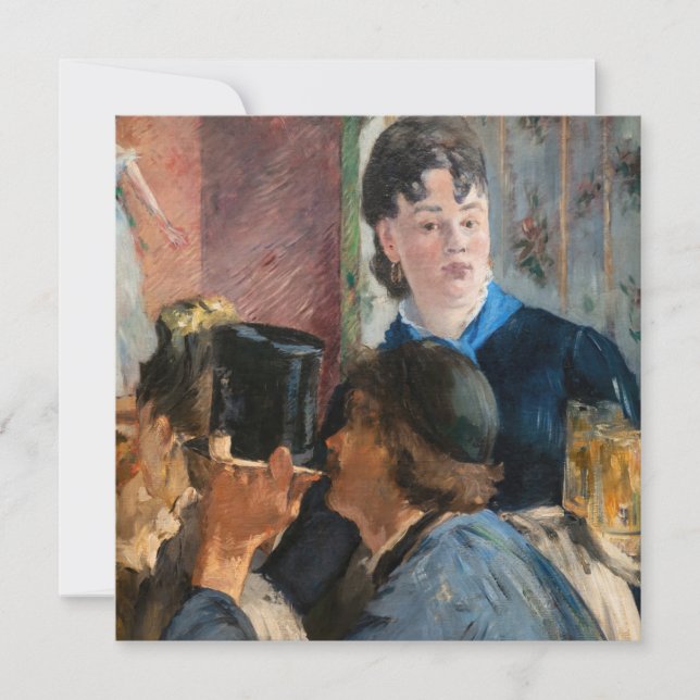 Edouard Manet - Waitress Serving Beer Thank You Card (Front)