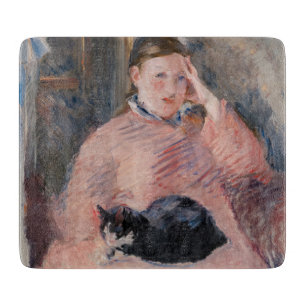 Edouard Manet - Woman with a Cat Cutting Board