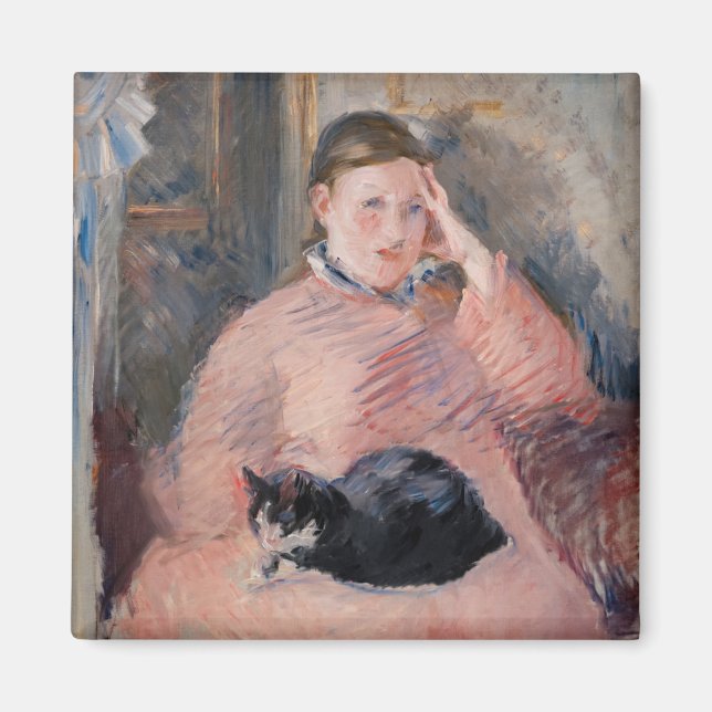 Edouard Manet - Woman with a Cat Magnet (Front)