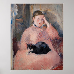 Edouard Manet - Woman with a Cat Poster