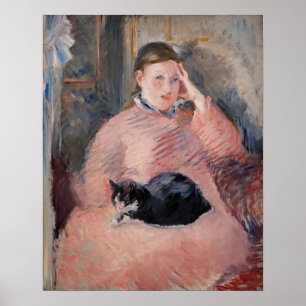 Edouard Manet - Woman with a Cat Poster