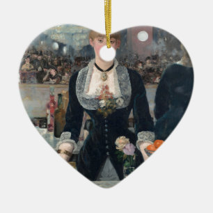Edouard Manet's A Bar at the Folies-Bergère Ceramic Ornament