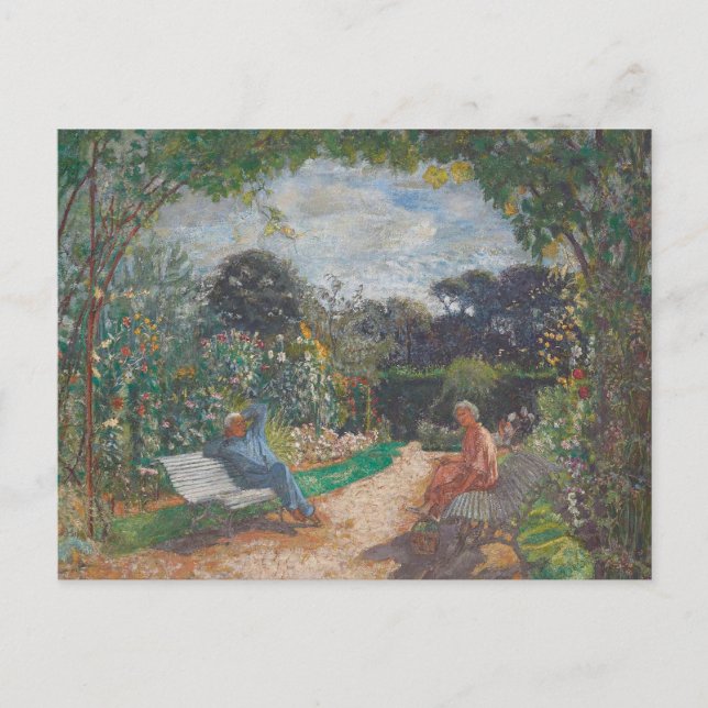 Édouard Vuillard Morning in the garden, Clos Cezan Postcard (Front)