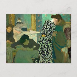 Edouard Vuillard- The Flowered Dress Postcard