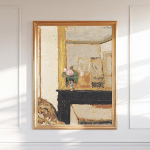 Édouard Vuillard Vase of Flowers on a Mantelpiece  Poster