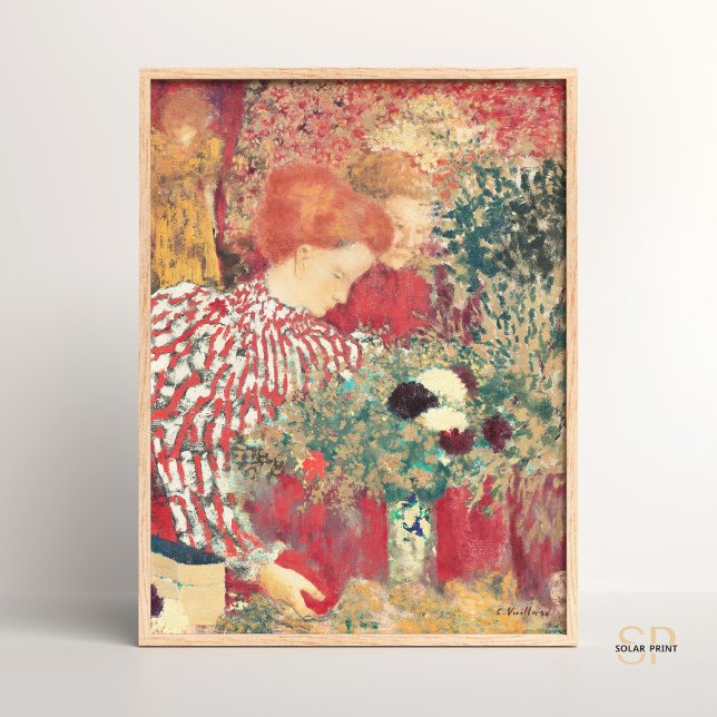 Édouard Vuillard Woman in a Striped Dress Art Poster (Creator Uploaded)